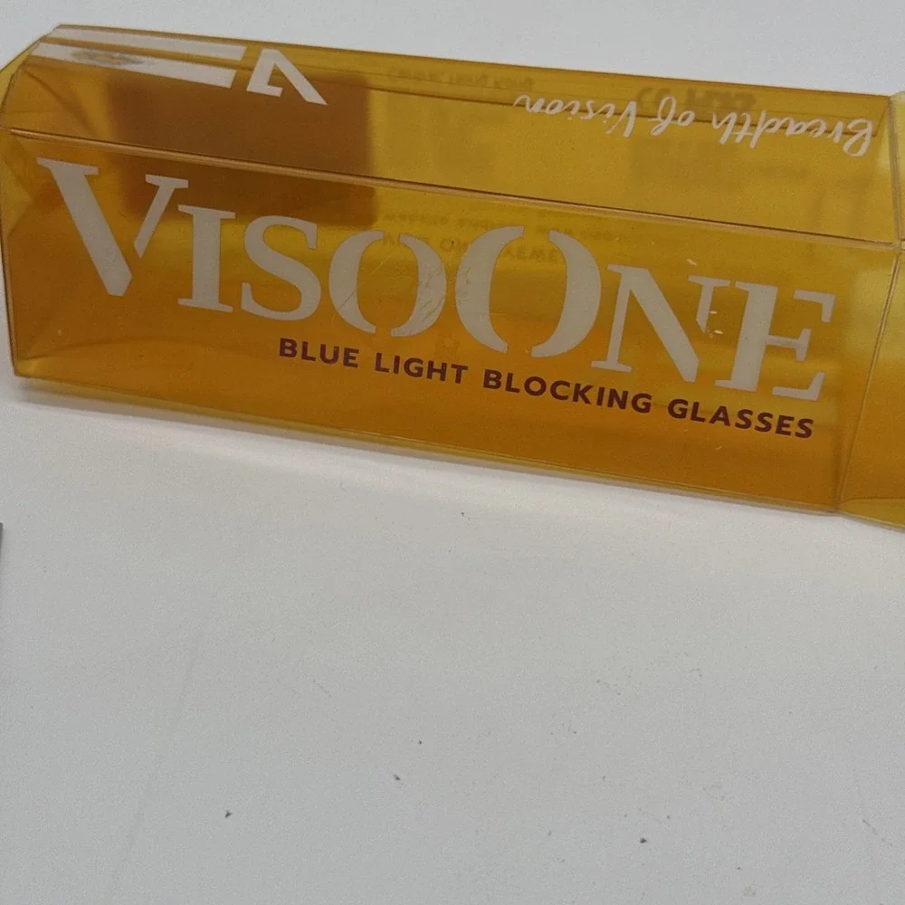 VISOONE Enhanced Version Rectangle‎  Look Blue Light Blocking Glasses New Black